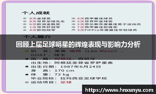 回顾上届足球明星的辉煌表现与影响力分析